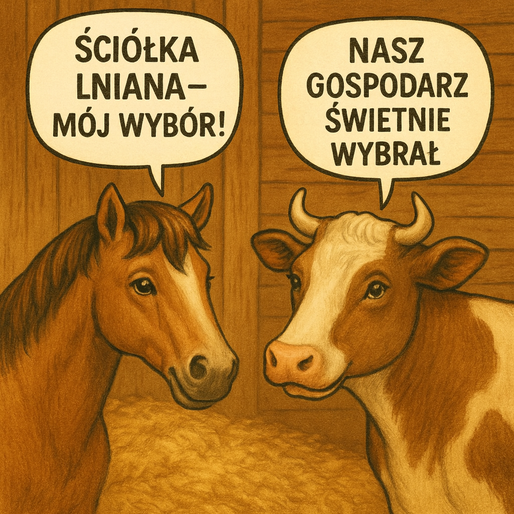 Ściółka lniana dla koni ściółka do zadań specjalnych
