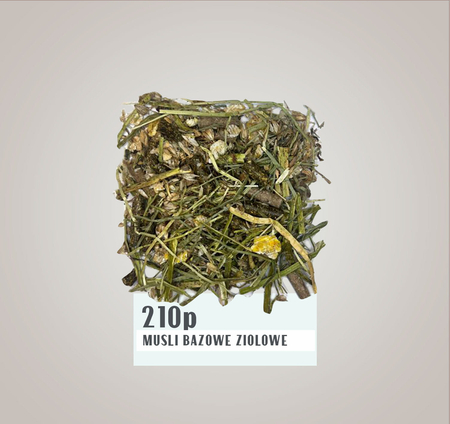 IL CAMPIONE „210 P” Musli Bazowe Ziołowe dla koni z umiarkowaną skrobią i średnim poziomem białka - 20 kg