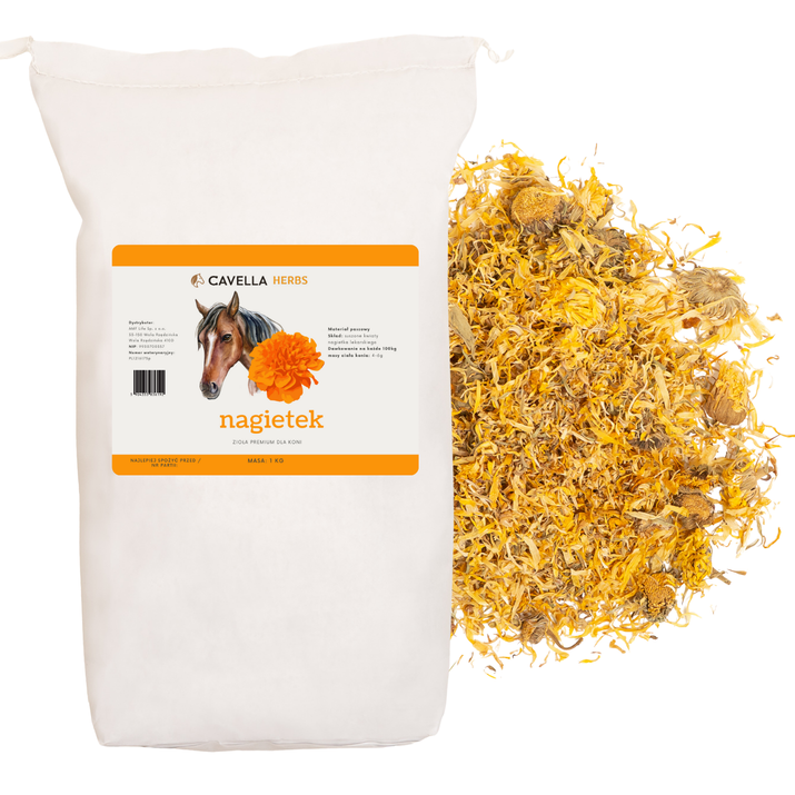 CAVELLA Zioła dla koni Nagietek  kwiat - 1 kg