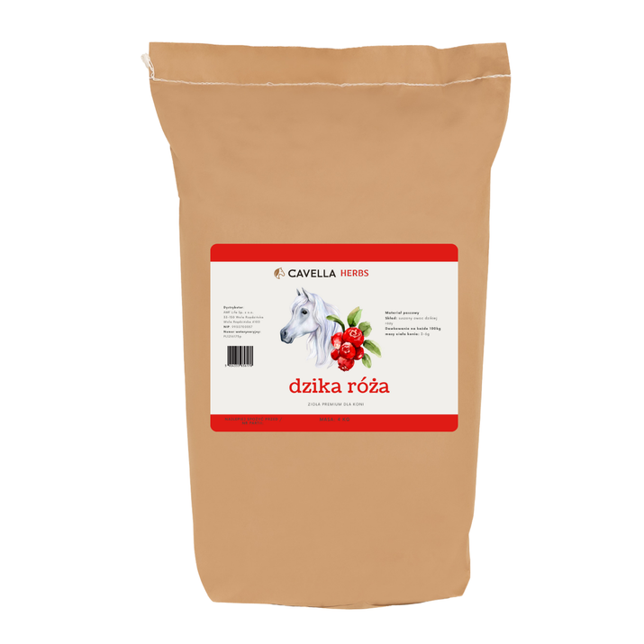 CAVELLA Zioła dla koni Dzika Róża owoce 4 kg 