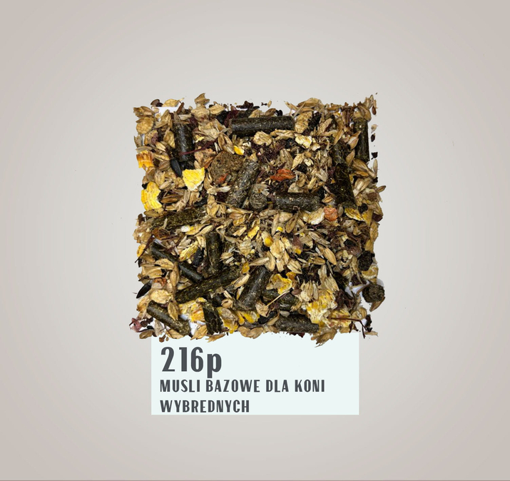 IL CAMPIONE  „216P” Musli Bazowe wspomaga trawienie i przyswajanie składników odżywczych  - 20 kg