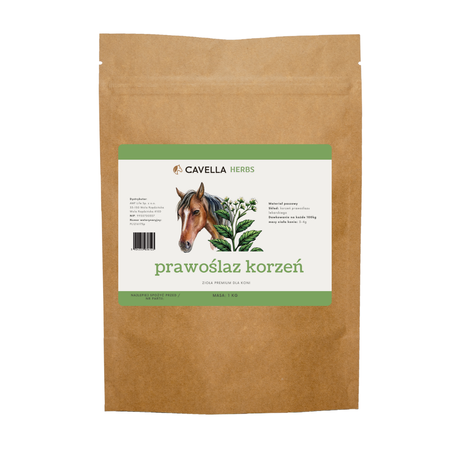 CAVELLA Zioła dla koni Prawoślaz korzeń 1kg
