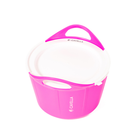 CAVELLA FlexBucket elastyczne wiadro zamykane z TPE - 17l kolor różowy