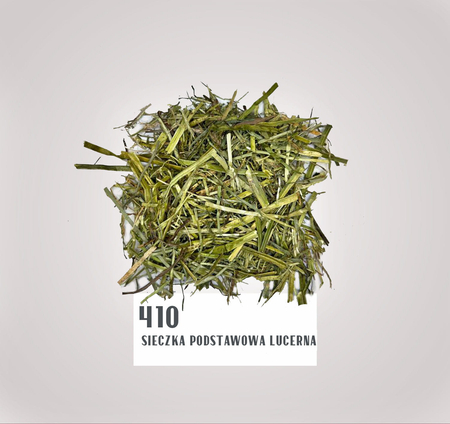 IL Campione "410" sieczka podstawowa z LUCERNY dla koni podstawowa sieczka jednoskładnikowa z dodatkiem oleju lnianego - 10 kg