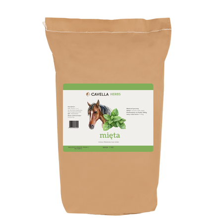 CAVELLA Zioła dla koni Mięta ziele - 1kg