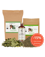 CAVELLA Spokojny oddech - Olej z czarnuszki, Prawoślaz ziele 1kg, Tymianek 1kg