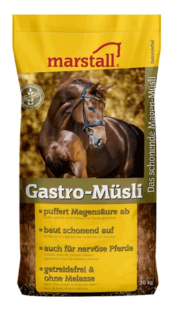 MARSTALL Gastro-Müsli – bezzbożowa pasza dla koni wrzodowych i wrażliwych trawiennie - 20KG