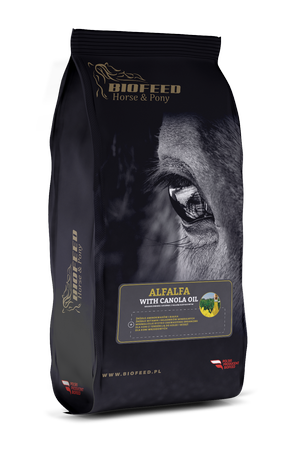 BIOFEED Horse & Pony Alfalfa with Canola Oil Naturalna sieczka z lucerny z olejem rzepakowym dla koni - 10 kg