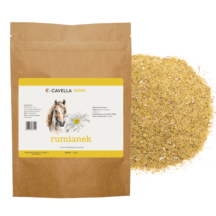 CAVELLA Zioła dla koni Rumianek rozkrusz - 1KG