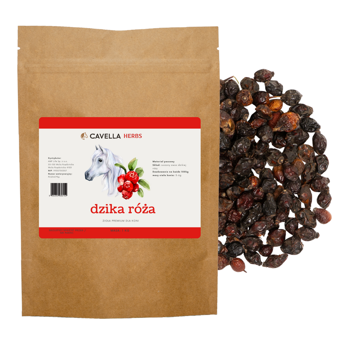 CAVELLA Zioła dla koni Dzika Róża owoce 2 kg 