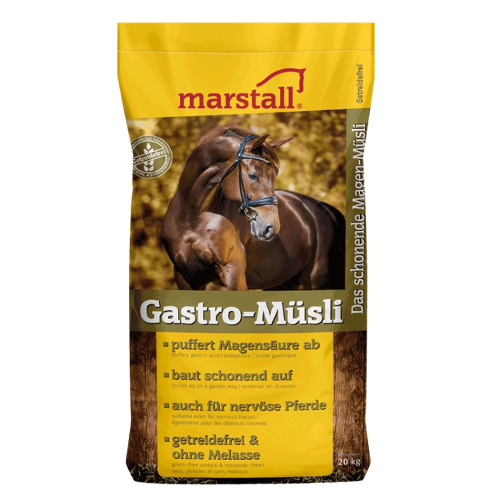 MARSTALL Gastro-Müsli bezzbożowa pasza dla koni wrzodowych i wrażliwych trawiennie - 20KG