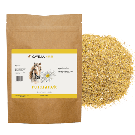 CAVELLA Zioła dla koni Rumianek rozkrusz - 1KG
