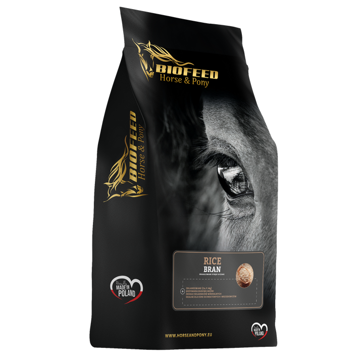 BIOFEED Horse & Pony Rice Bran Granulated Otręby Ryżowe dla Koni - 20 kg
