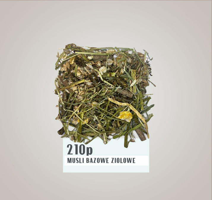 IL CAMPIONE „210 P” Musli Bazowe Ziołowe dla koni z umiarkowaną skrobią i średnim poziomem białka - 20 kg