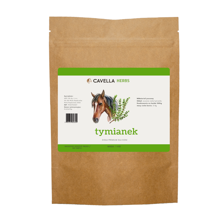 CAVELLA Zioła dla koni Tymianek - 1kg