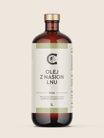 CAVELLA Olej Lniany  dla koni 1L