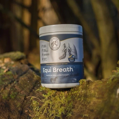 EQUIBIOTIC Suplement na kaszel problemy oddechowe i alergie dla koni Equi Breath Equibiotic 1 kg