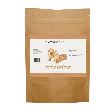 CAVELLA Zioła dla koni Topinambur korzeń - 1kg