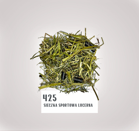 IL Campione „425” Sieczka Sportowa Lucerna dla koni z wysokiej jakości białkiem budującym masę mięśniową  - 15 kg