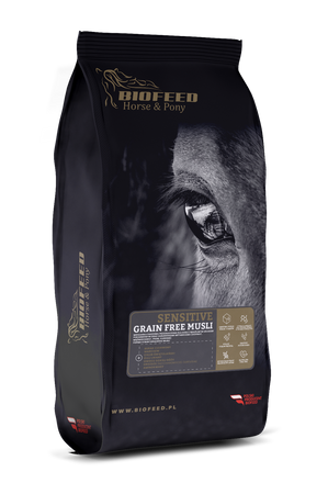 BIOFEED Horse & Pony Sensitive Grain Free Musli dla koni i kuców z wrażliwym przewodem pokarmowym - 20 kg