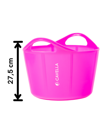 CAVELLA FlexBucket elastyczne wiadro zamykane z TPE - 17l kolor różowy
