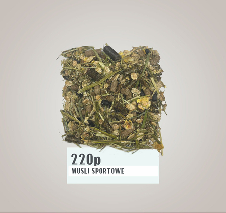 IL CAMPIONE „220P” Musli Sportowe dla koni pracujących potrzebujących dodatkowej dawki energii - 20 kg