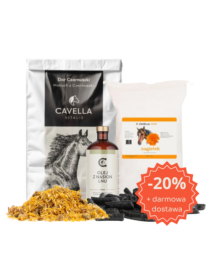 CAVELLA Naturalna odporność - olej lniany, nagietek, makuch z czarnuszki