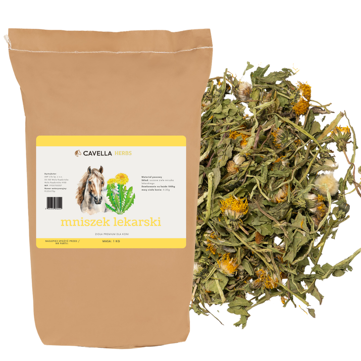  CAVELLA Zioła dla koni Mniszek ziele - 2kg