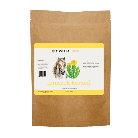 CAVELLA Zioła dla koni Mniszek korzeń - 1 kg