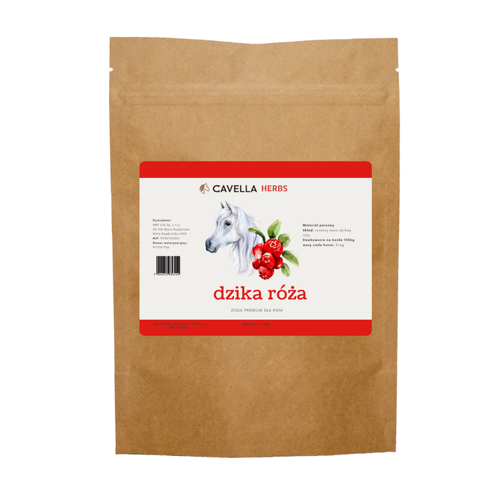 CAVELLA Zioła dla koni Dzika Róża owoce 1 kg 