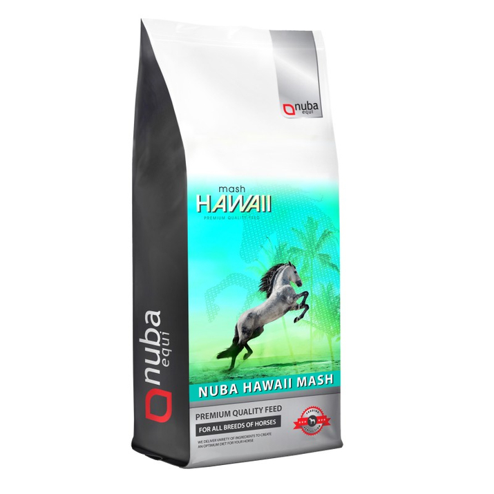 Nuba Hawaii Mash dodatek dietetyczny w formie meszu do podawania na mokro przeznaczony dla wszystkich grup koni i kuców - 15kg