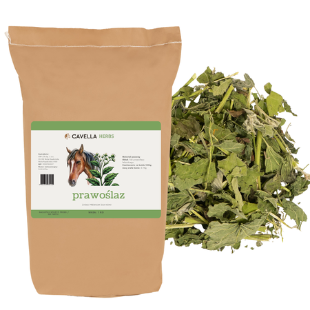  CAVELLA Zioła dla koni Prawoślaz liść - 2kg