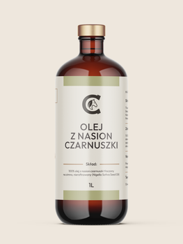 CAVELLA Olej z Nasion Czarnuszki dla koni 1L