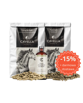 CAVELLA Zawsze w formie - Olej z konopi, Trawokulki, Lucerna granulowana