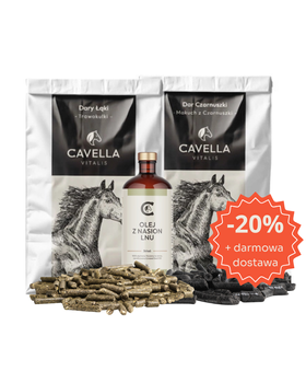 CAVELLA Idzie zima - olej lniany, trawokulki, makuch z czarnuszki